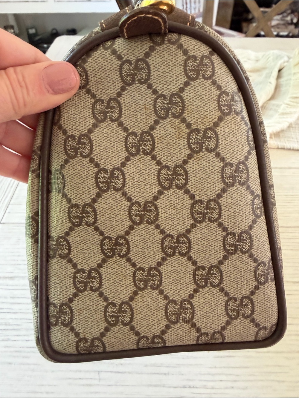 Gucci Brown GG  Boston Bag - Picture 7 of 14